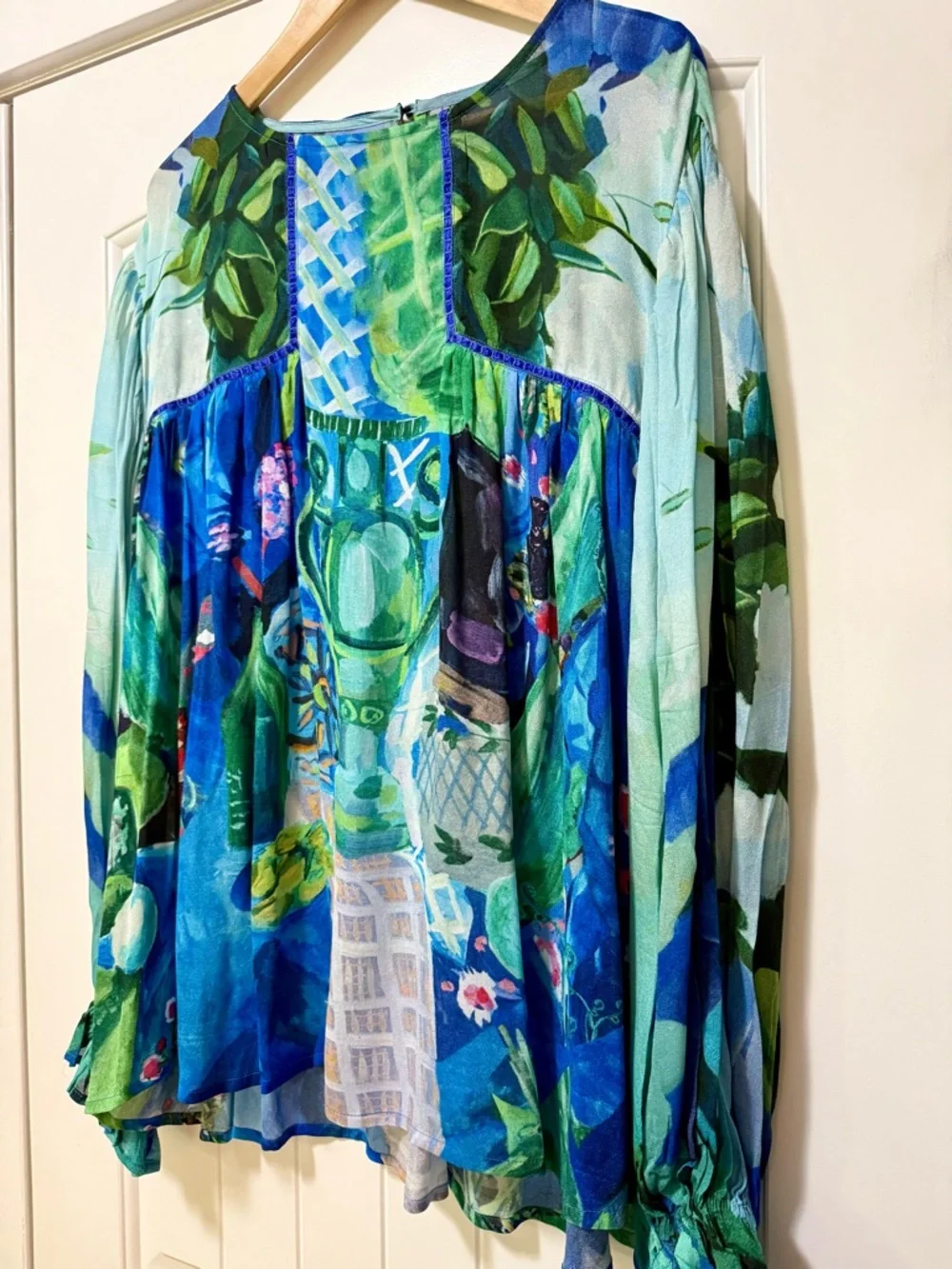 Anthropologie Bl^nk Miranda Peasant Blouse 2X - Picture 7 of 12